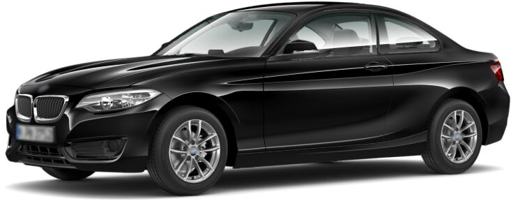 2 Series (Gasoline, 218i, Luxury Line, Black, V-spoke 16", Oyster/Black, Automatic Sport (Steptronic), Smoker Package)